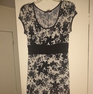 Volume One cream and black dress